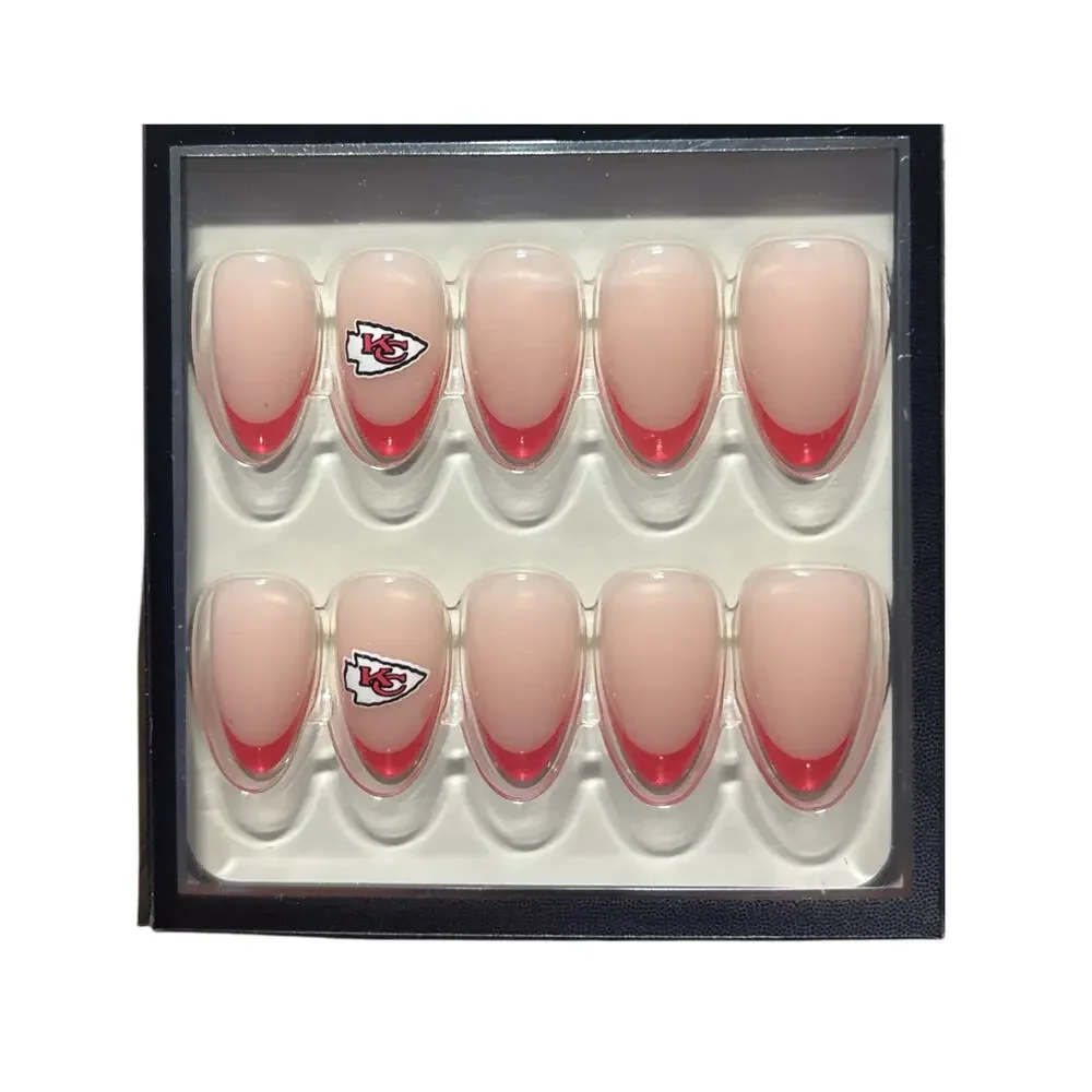 Kansas City Chiefs- Press On Nails-Glamnetic-New In Box - Picture 2 of 7